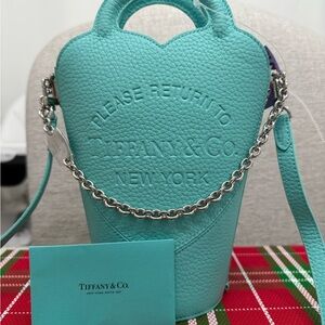 Tiffany & Co. Turquoise Mini Bag with Silver Chain